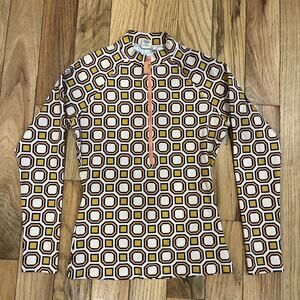 Tory Burch Geo Surf Shirt Rashguard Swim Cover Ballet Pink Octagon Womens XS